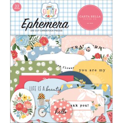 Carta Bella Summer Die Cuts - Ephemera